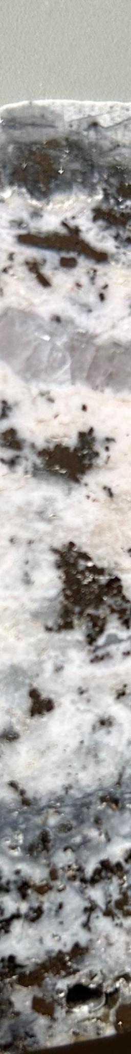 Epithermal Quartz Vein with Adularia and Sulfide Inclusions